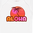 thumbnail image 4 of Inktastic Pink Aloha Palm Girls Baby Bodysuit, 4 of 5