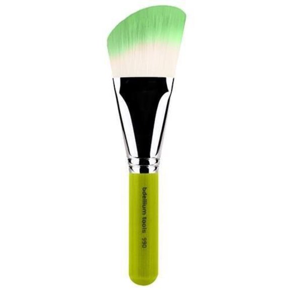 Bdellium Tools Professional Eco-Friendly Vegan Makeup Brush Green Bambu Series - Angled Face 990