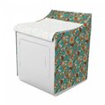 thumbnail image 2 of Cartoon Washer Cover, Hedgehogs and Flowers with Ornamental Motifs Vintage Look Fun and Floral Theme, Suitable for Dryer and Washing Machine, 29" x 28" x 40", Multicolor, by Ambesonne, 2 of 3