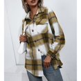 thumbnail image 2 of Chaqueta A CuadrosPoliéster CasualSuaveCon Cuello VueltoManga LargaPara El Trabajo De La Vida Diaria ANGGREK Otros, 2 of 7