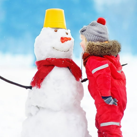 PAMINGONO 100Pcs Orange Plastic Snowman Nose for Christmas Diy Enthusiasts Supplies