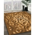 thumbnail image 3 of Ahgly Company Machine Washable Indoor Round Transitional Saddle Brown Area Rugs, 8' Round, 3 of 7