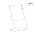 thumbnail image 1 of Xinxinyy 3PCS A4/A5/A6 Paper Holder Acrylic Table Displays for Photos Menu No.3, 1 of 6