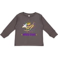 thumbnail image 3 of Inktastic Mardi Gras Party Crown Mask Boys or Girls Long Sleeve Toddler T-Shirt, 3 of 5