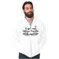 thumbnail image 4 of I Get My Ninja Powers From My Dad Men's Big & Tall Graphic Zip Up Hoodie Brisco Brands 2X, 4 of 5