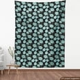 thumbnail image 4 of Ambesonne Floral Fabric by the Yard Upholstery, Vintage Style Budding Roses, 1 Yard, Charcoal Grey Pale Teal, 4 of 5