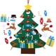 thumbnail image 1 of Los niños sintieron el árbol de navidad fijado para colgar en la pared adornos extraíbles 26 piezas regalos de navidad amigables para los niños MFZFUKR LL-1394, 1 of 6