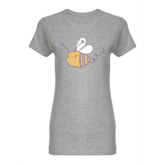 Honey Bee And Hearts T-Shirt Women -Image by Shutterstock, Female Large