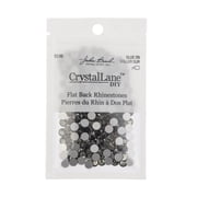Crystal Lane DIY 288pcs SS30 (6.5mm) Black Diamond | Glass Round Flat Back Rhinestones