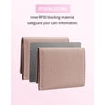 thumbnail image 5 of RFID Small Leather Wallet for Women with Coin Pouch Compact Trifold Mini Pocket Wallet with Cash Slot and Card Holders Great for Daily or Travel (Light Green), 5 of 6