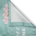 thumbnail image 3 of Ambesonne Saying Kitchen Curtains, Swan Welcoming, 55"x39", Lime Green Pale Eggshell, 3 of 3