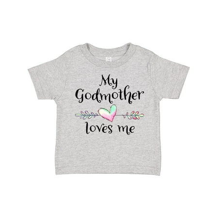 

Inktastic My Godmother Loves Me- Heart Godchild Boys or Girls Toddler T-Shirt