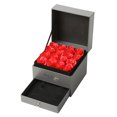 thumbnail image 1 of Yuarrent Caja de regalo de flores de jabón, cajón de de doble capa, caja de regalo de rosas, organizador de joyas, boda, romántico, caja de Kits de decoración para fiestas Rojo caja de 16 cajones Yuarrent HA003065-01B, 1 of 1