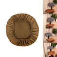 thumbnail image 3 of Detachable Stretchable Dining Chair Seat Cover for Wedding Banquet Party Decorations, for 35-50cm (13.8-20 ) Diameter , Coffee, 3 of 8