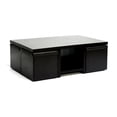thumbnail image 3 of Prescott Table and Stool Set with Hidden Storage in Dark Brown, 3 of 6