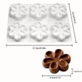 thumbnail image 4 of Moldes de silicona con forma de flor de 12 cavidades for chocolate, dulces y hielo, moldes for hornear no tóxicos for bodas y fiestas, 4 of 4