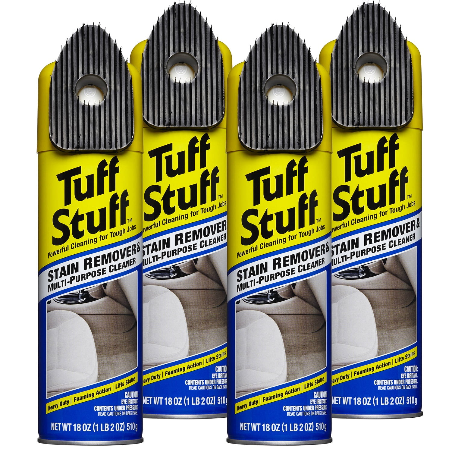 Tuff Stuff MultiPurpose Foam Cleaner and Stain Remover, 18 Oz. (4PACK)