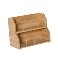 thumbnail image 3 of DimyFew Tea Bag Organizer Stackable Bamboo Compartment Storage Rack Container Holder for Tea Bags Coffee Pods Sugar Packet Station suitable for kitchen cabinet office pantry 31x15x24.5cm, 3 of 8