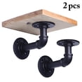 thumbnail image 1 of Coofit Support d'Étagère 2 Pcs Support Mural en Tuyau de Fer Robuste Support d'Étagère Murale pour Tablettes Flottantes, 1 of 10