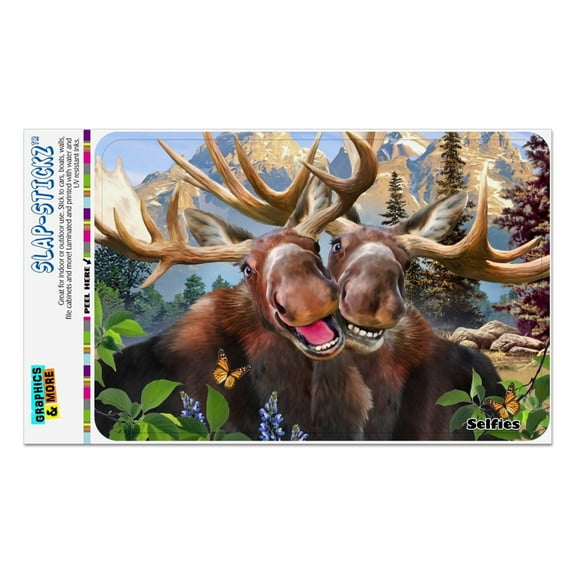 Moose Selfie Home Business Office Sign