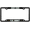 Black - Style 2, variant on [Officially Licensed Product] - U.S. Army Mom - Domed Custom-Made Personalized Narrow (Thin) Top 4 Hole Metal Car License Plate Frame with Free caps - Black (Qty: 1 Frame)