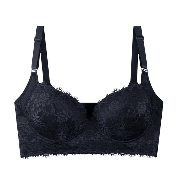 Yongwang Plus Size Push Up Bra for Women No Underwire Seamless Bra Full Support Lift Everyday Bras