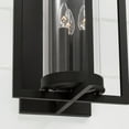thumbnail image 6 of 3 Light Outdoor Wall Lantern In Minimalist Style-25 Inches Tall And 12 Inches Wide Capital Lighting 948231Bk, 6 of 7