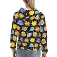 thumbnail image 7 of Kdxio Cartoon Bird Owl Print Womens Oversized Hoodies Sweatshirts Hooded Pullover Tops Sweaters Casual-Small, 7 of 7