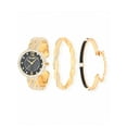 thumbnail image 2 of Elgin Analog Watch Set, Round Black Dial, Gold, Women's (EG17006GST), 2 of 6