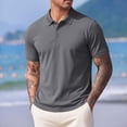 thumbnail image 2 of FRSASU Men's Polo Shirt Golf Quick Dry Performance Short Sleeve Casual Athletic Collared Tennis T-Shirt Dark Gray, 2 of 5