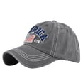 thumbnail image 2 of Sksloeg Hats for Women and Men American Flag Hat, Adjustable Baseball Cap Distressed Embroidered Patch for Men Women Patriotic,Gray, 2 of 4