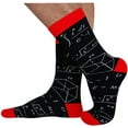 thumbnail image 1 of Calcetines de hombre con estampado de matemáticas de colores, calcetines de algodón populares de estilo europeo y americano hasta media pantorrilla, 1 of 4