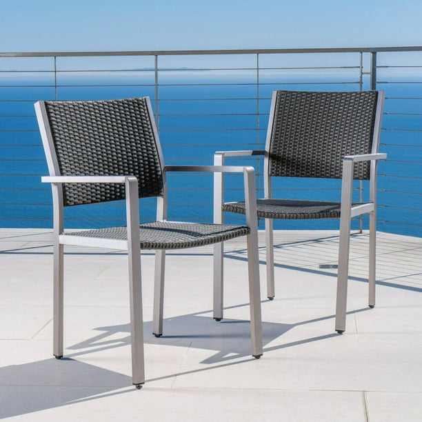 Cape Coral Outdoor Dining Chairs Set of 2