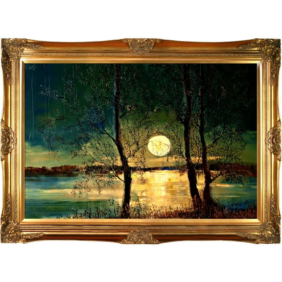 La Pastiche  Justyna Kopania 'Moon' Framed Print Art