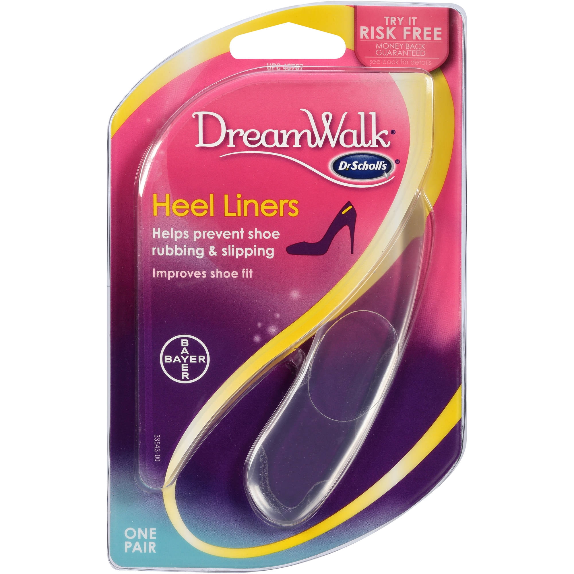 Dr. Scholl's DreamWalk Heel Liners, 1 pr