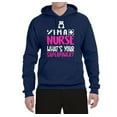 thumbnail image 2 of Wild Bobby, I'm a Nurse What's Your Superpower?, Inspirational/Christian, Unisex Graphic Hoodie Sweatshirt, Navy, Large, 2 of 3