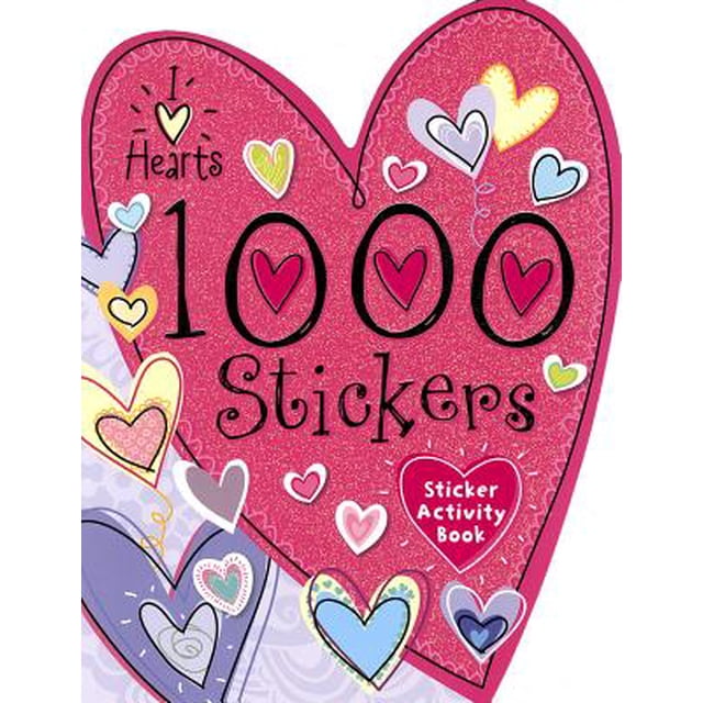I LOVE HEARTS 1000 STICKERS MAKE BELIEVE IDEA VARIOS