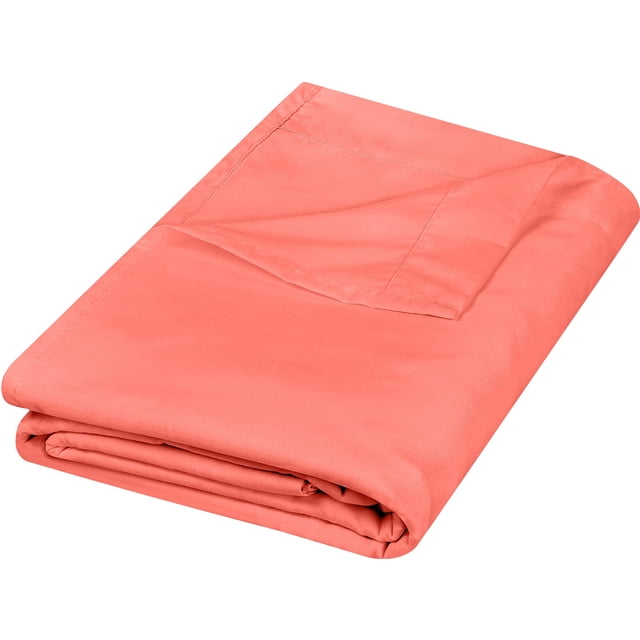 Sábana plana Utopia Bedding Queen Coral, suave microfibra cepillada