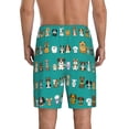 thumbnail image 3 of Fotbe Cartoon Dogs Pajama Shorts for Men, Men's Pajama Bottoms, Sleepwear,Short Pajama Pants-3X-Large, 3 of 9