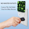 thumbnail image 3 of Aliens LED Square Night Lights - Energy Efficient and Contemporary Design - for Bedrooms and Hallways - Includes Sensor with Auto on/Off - Easy Installation, 3 of 6