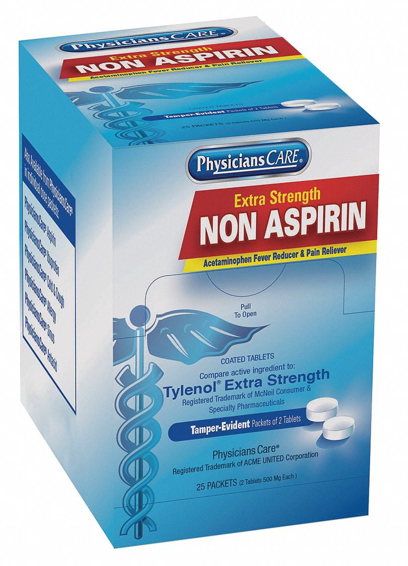 NonAspirin Pain Relief, Tablet, 25 x 2, Regular Strength