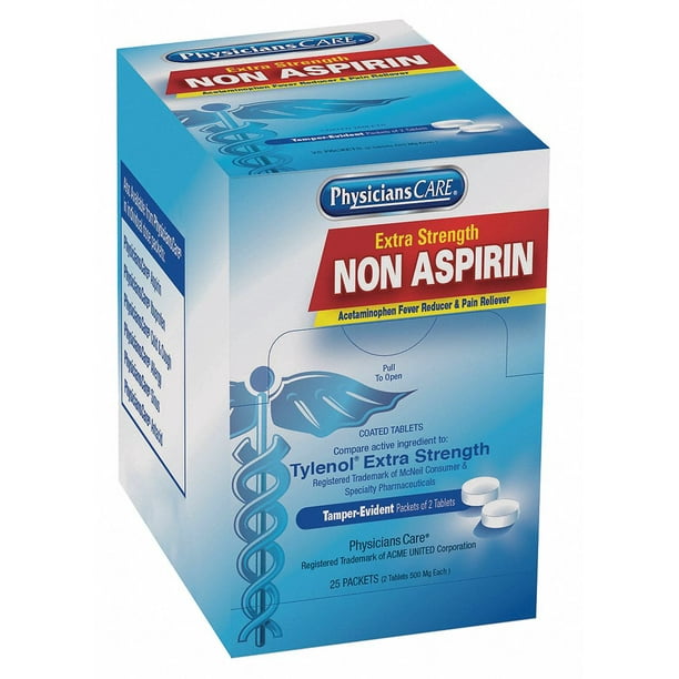NonAspirin Pain Relief, Tablet, 25 x 2, Regular Strength