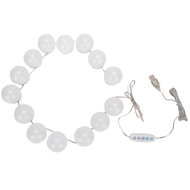 Bombilla De Espejo De Maquillaje LED, Luz De Espejo De Maquillaje De Ahorro De Energía De Carga USB, Luces De Relleno Para Maquillaje