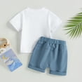 thumbnail image 4 of Fortune Ensemble T-Shirt à Manches Courtes Imprimé Ours pour Bébés Garçons avec Short à Cordon, 4 of 7