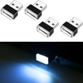 thumbnail image 3 of Dujiujun 4Pcs USB Car LED Ambient Lights Enhance Driving Experience Easy Install Improved Safety Comfort Ambient Lights, 3 of 8