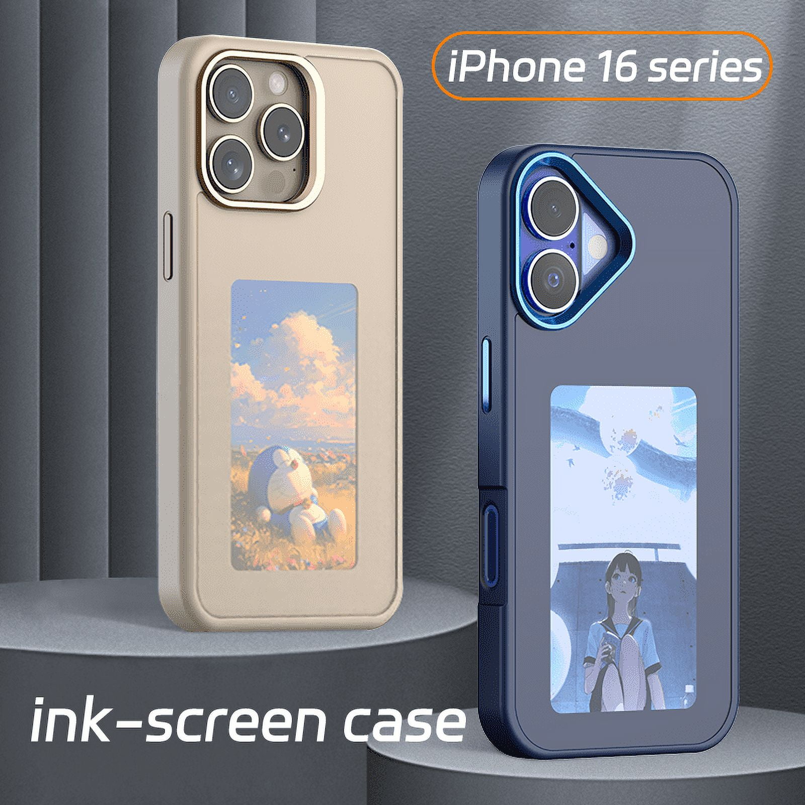 E Ink Phone Case for IPhone 16 Pro Max, 16 Pro, 16 Plue, 16 E Ink Phone Case for IPhone 16 Pro Max, 16 Pro, 16 Plue, 16