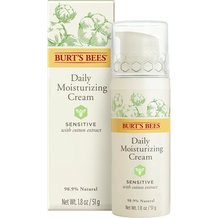 Burt's Bees Daily Face Moisturizer Cream for Sensitive Skin, 1.8