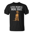 thumbnail image 2 of SR Less People More Dogs Rhodesian Ridgeback Introvert T-shirt, 2 of 5