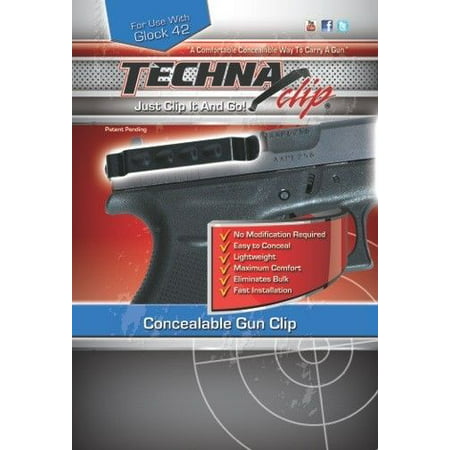 Techna Clip G42BRL Conceal Carry Gun Belt Clip Compatible with Glock 42 Carbon Fiber
