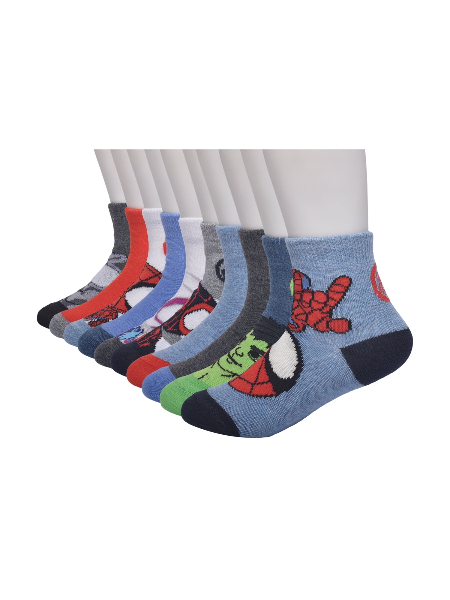 Character Toddler Ankle Socks, 10-Pack, Sizes 12M-5T